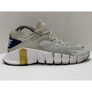 Nike Free Metcon 4 Womens 7.5 Training Shoes CZ0596-049 Beige Gold Gym